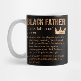 Black Father Definition Father’s Day Daddy Dad Love Mug